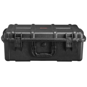 VEVOR 2.4 Cu.ft Weatherproof Hard Case with Handle Clips Padlock Holes Foam