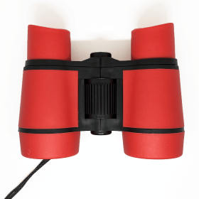 Children's Binoculars Shockproof Toy Binoculars 12 Years Old And Above Boys And Girls Bird Watching Education Learning Hunting Hiking Camping Sci (Color: Red)