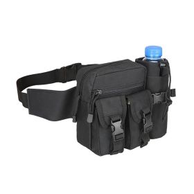Hiking Cycling Outdoors Waterproof Wearproof Lightweight Waist Bag (Type: Waist Bag, Color: Black)