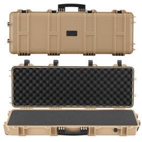 VEVOR Hard Rifle Case, Lockable Rifle Case with Pre-cut Foams, 40 in Gun Storage with Wheels (Default: Default)